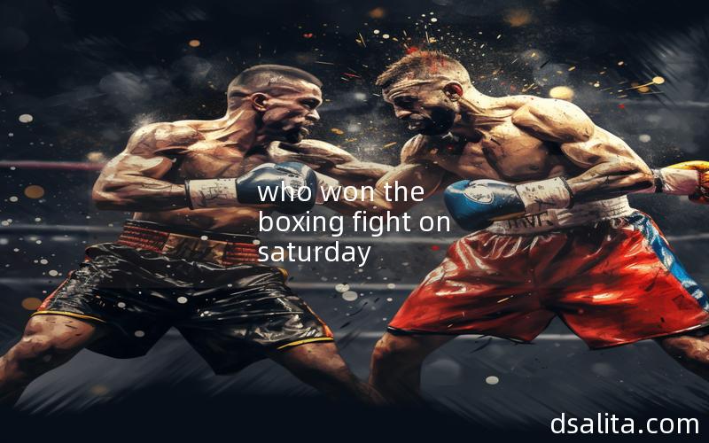 who won the boxing fight on saturday