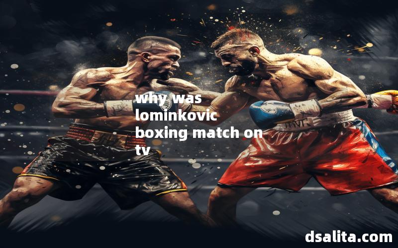 why was lominkovic boxing match on tv