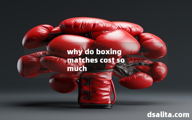 why do boxing matches cost so much