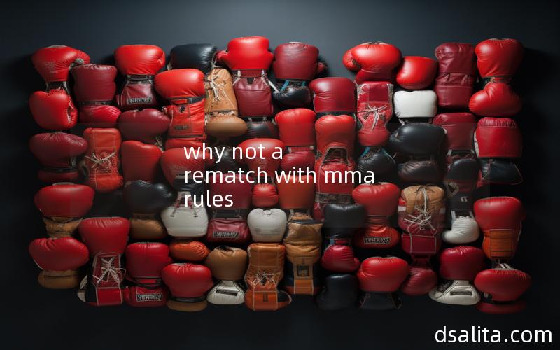 why not a rematch with mma rules