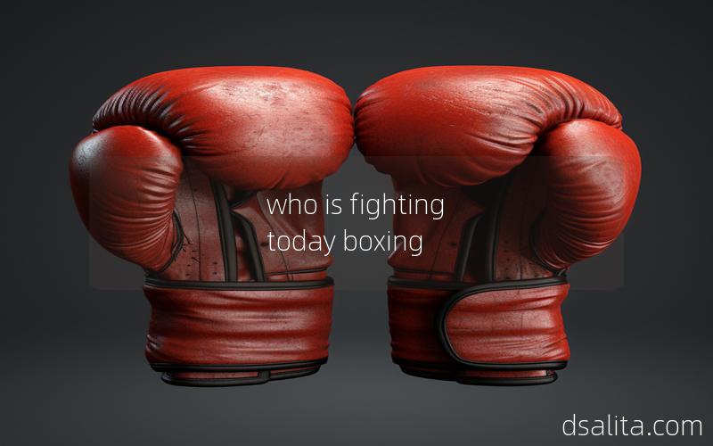 who is fighting today boxing