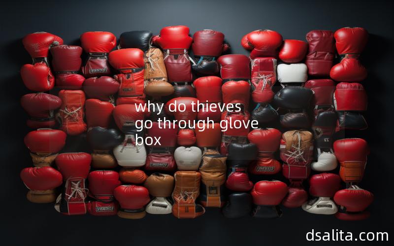 why do thieves go through glove box