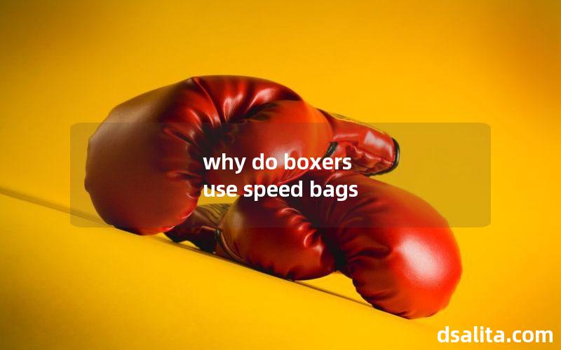 why do boxers use speed bags